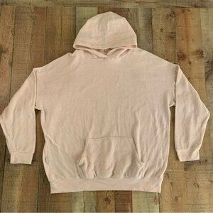 Soft Serve womens size 3XL clothing cloud cotton light pink pullover hoodie